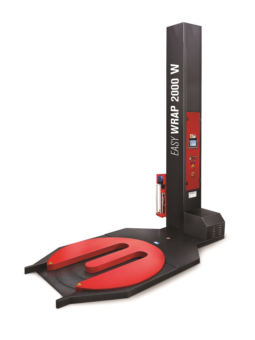 Banderoleuse à plateau ouvert