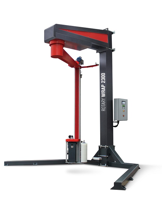 Banderoleuse à bras rotatif et préétirage motorisé RW2300B