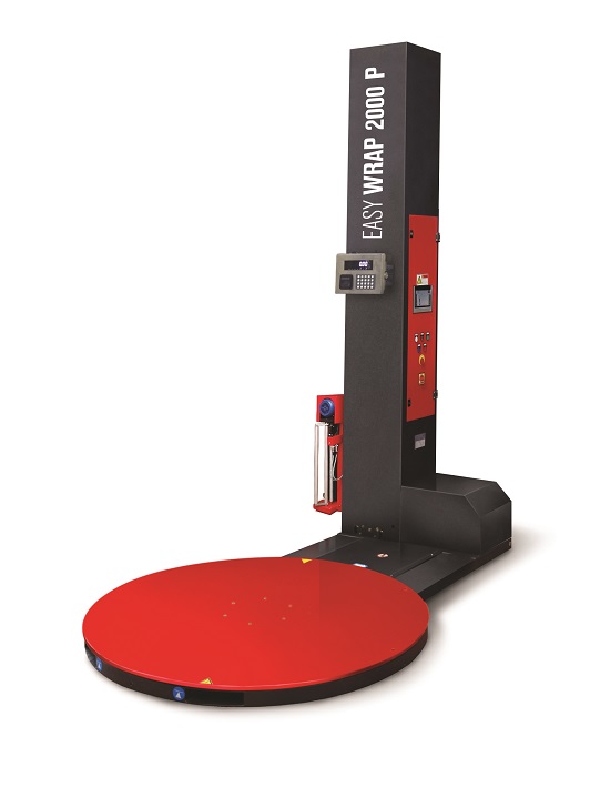 Filmeuse de palettes avec pesée et imprimante intégrée