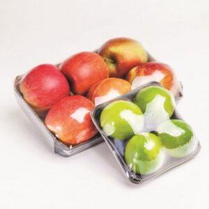 Film alimentaire polyoléfine sur des fruits pour thermofilmeuses