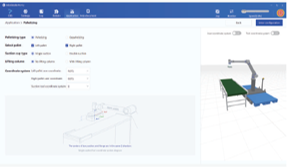 Suite logicielle Dobot robotics pour palettisation automatique